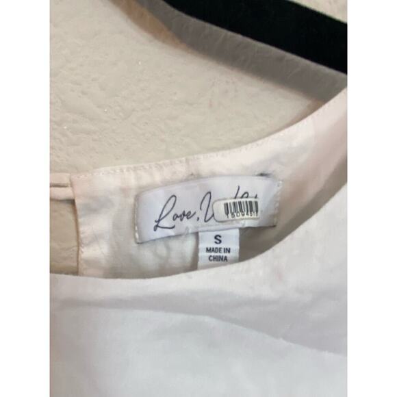 Love, Whit White Cut Out Sheath size S white midi dress - Picture 2 of 5